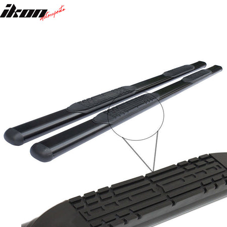 Fits 07-21 Toyota Tundra Extended Cab 4" Oval Side Step Nerf Bar Running Boards