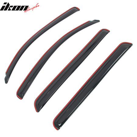 For 07-21 Toyota Tundra Crewmax Cab In-channel Window Visor Side Door Deflectors