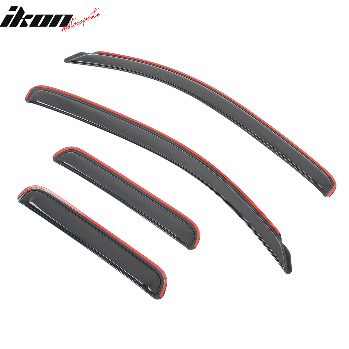 Fits 07-21 Toyota Tundra Double Cab In-Channel Window Visors Acrylic Rain Shade