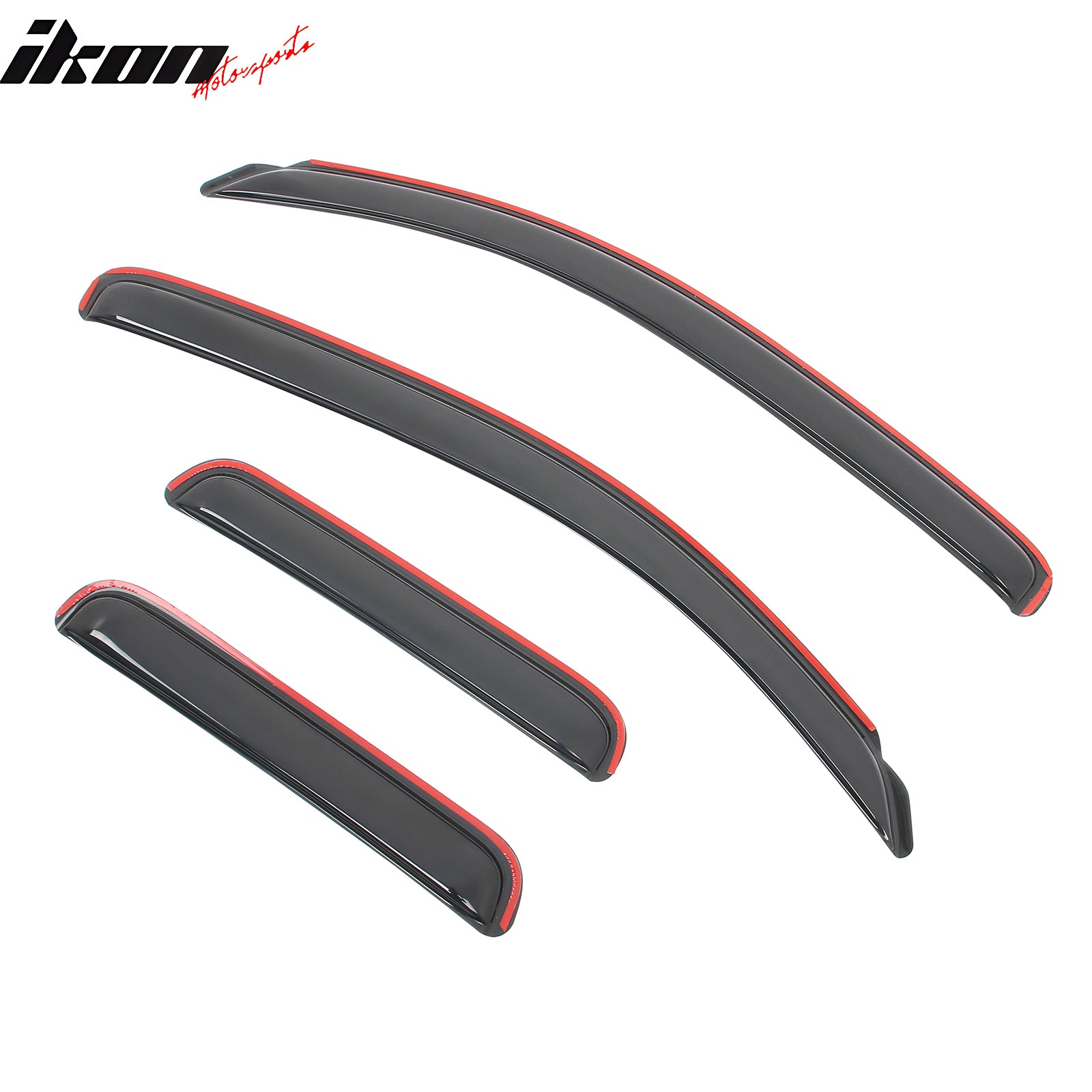 Fits 07-21 Toyota Tundra Double Cab In-Channel Window Visors Acrylic Rain Shade