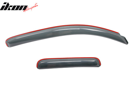 Fits 07-21 Toyota Tundra Double Cab In-Channel Window Visors Acrylic Rain Shade