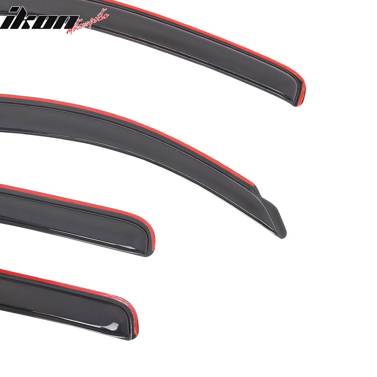 Fits 07-21 Toyota Tundra Double Cab In-Channel Window Visors Acrylic Rain Shade