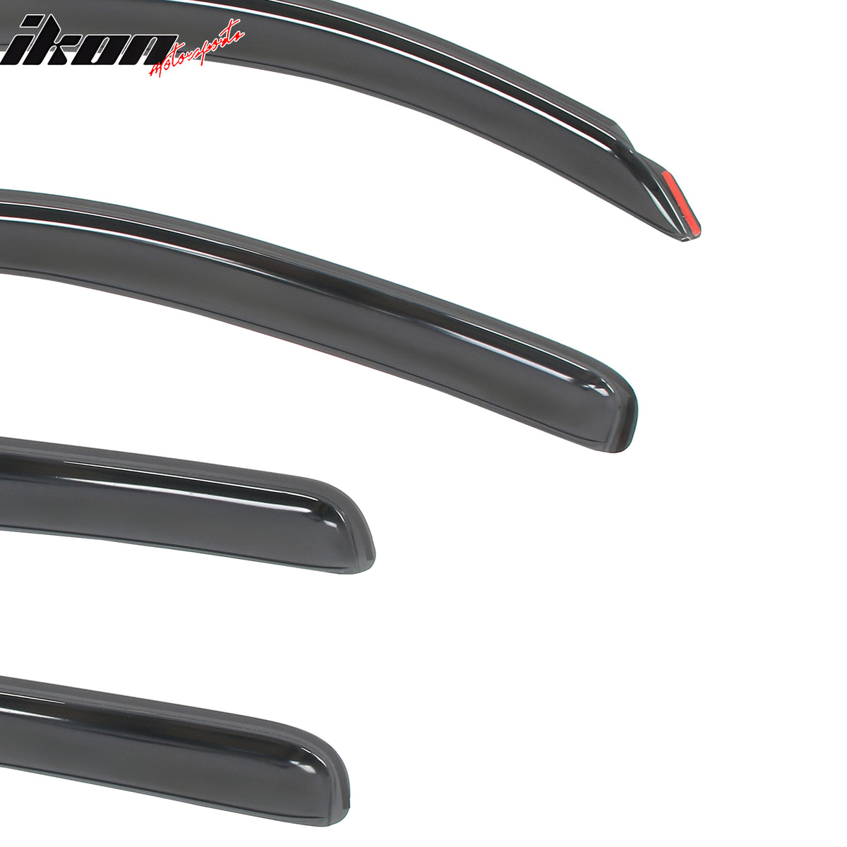 Fits 07-21 Toyota Tundra Double Cab In-Channel Window Visors Acrylic Rain Shade