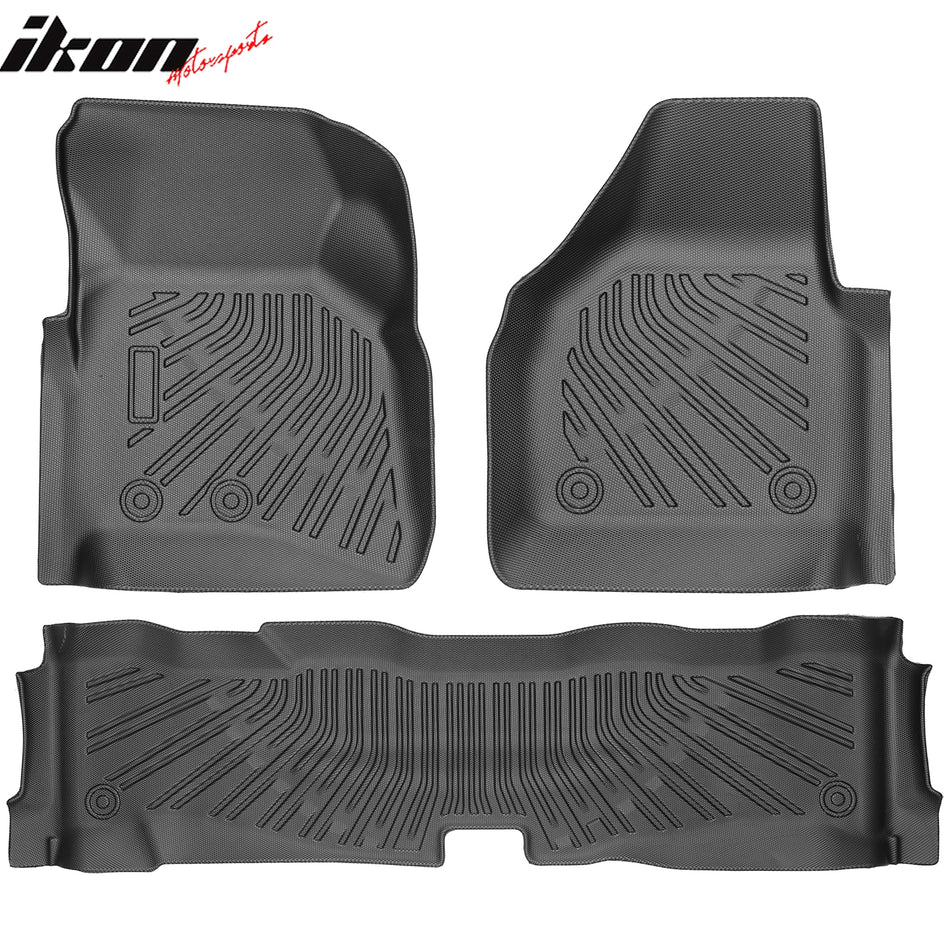 2008–2010 F-250 F-350 F-450 Super Duty Crew Cab Anti-Slip Floor Mats Carpets TPE