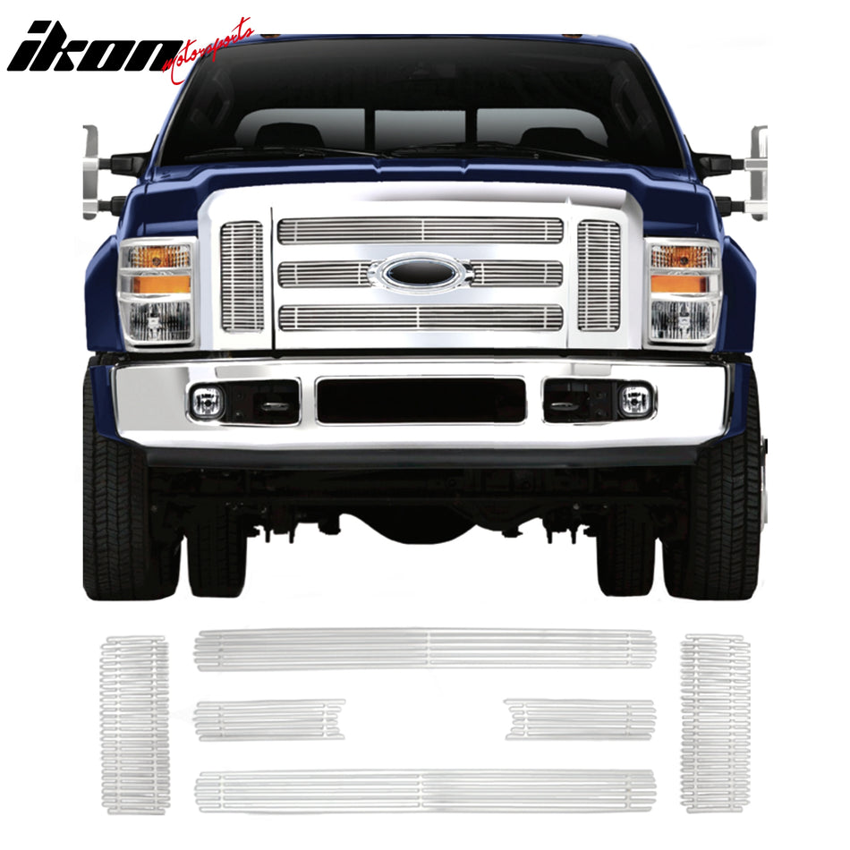 2008-2010 Ford F-250 F-350 Super Duty Billet Style Upper Grille Insert
