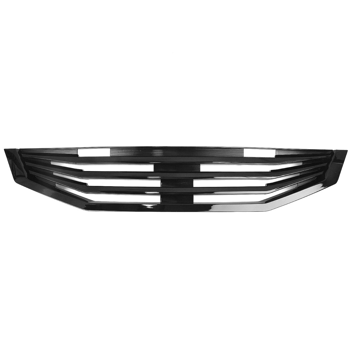 Fits 08-10 Honda Accord Coupe Mugen Style Front Upper Grille Gloss Black ABS