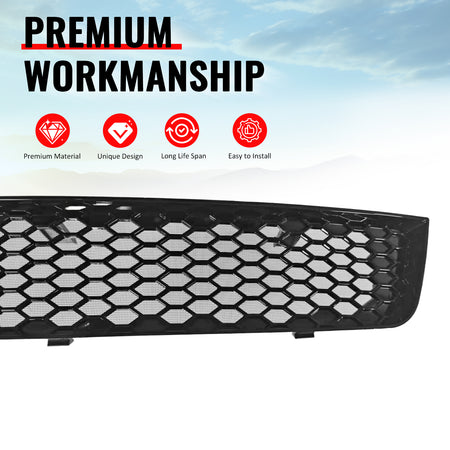 Fits 08-10 Subaru Impreza WRX STI Gloss Black Honeycomb Style Lower Grille ABS