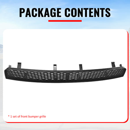 Fits 08-10 Subaru Impreza WRX STI Gloss Black Honeycomb Style Lower Grille ABS