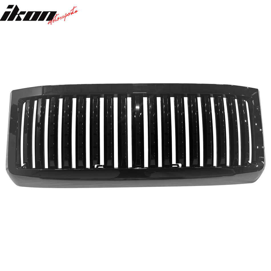 2008-2010 Ford F-250 Super Duty Vertical Bar Gloss Black Front Grille