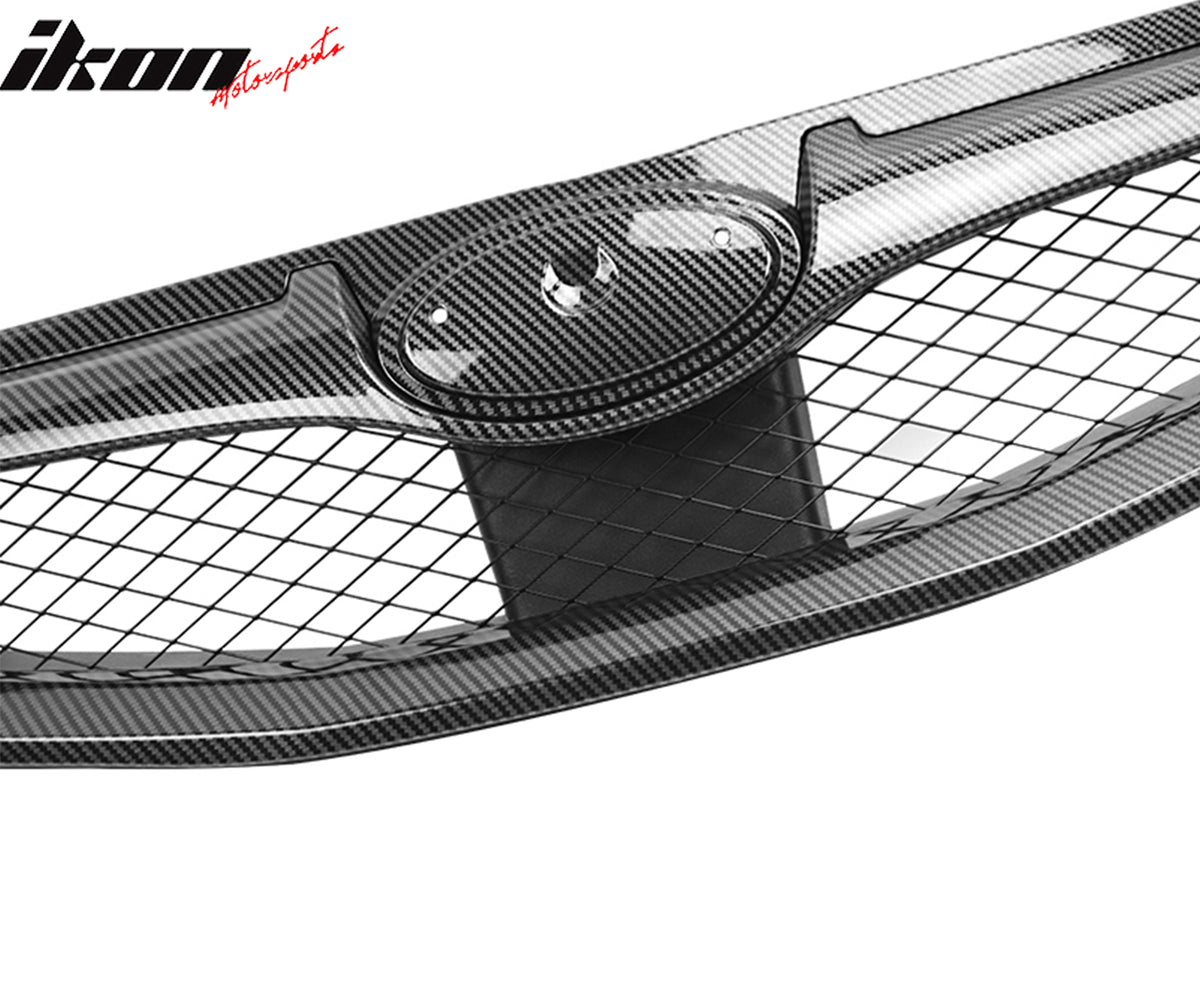 Fits 08-10 Subaru Impreza WRX Hatchback OE Style Front Grille Carbon Fiber Print