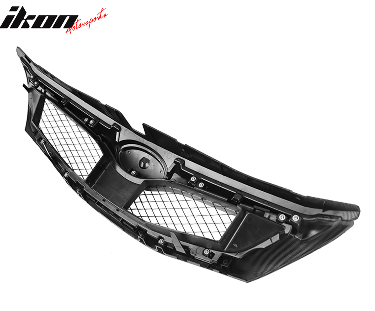 Fits 08-10 Subaru Impreza WRX Hatchback OE Style Front Grille Carbon Fiber Print