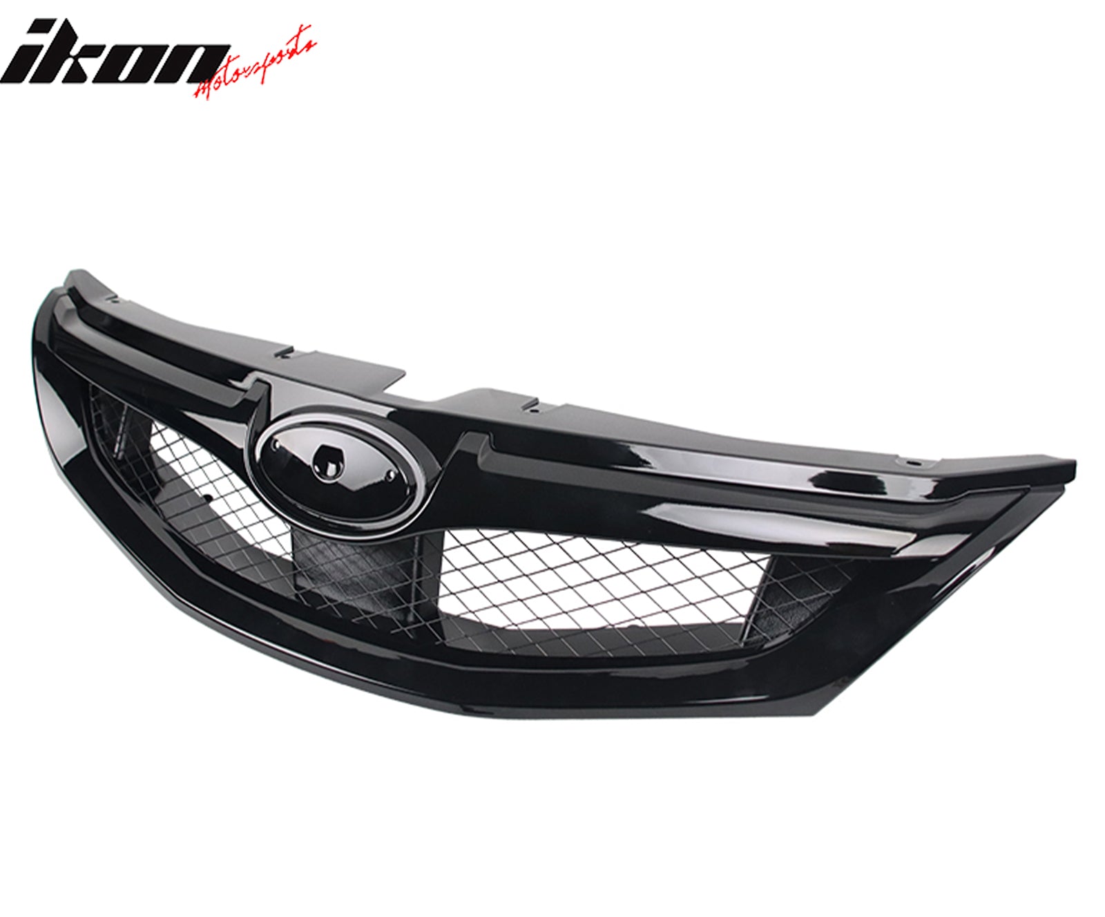 Fits 08-10 Subaru Impreza WRX Hatchback OE Style Front Bumper Grille Gloss Black