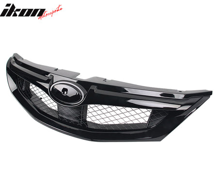 Fits 08-10 Subaru Impreza WRX Hatchback OE Style Front Bumper Grille Gloss Black