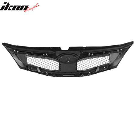 Fits 08-10 Subaru Impreza WRX Hatchback OE Front Grille Matte Black W/ Silver