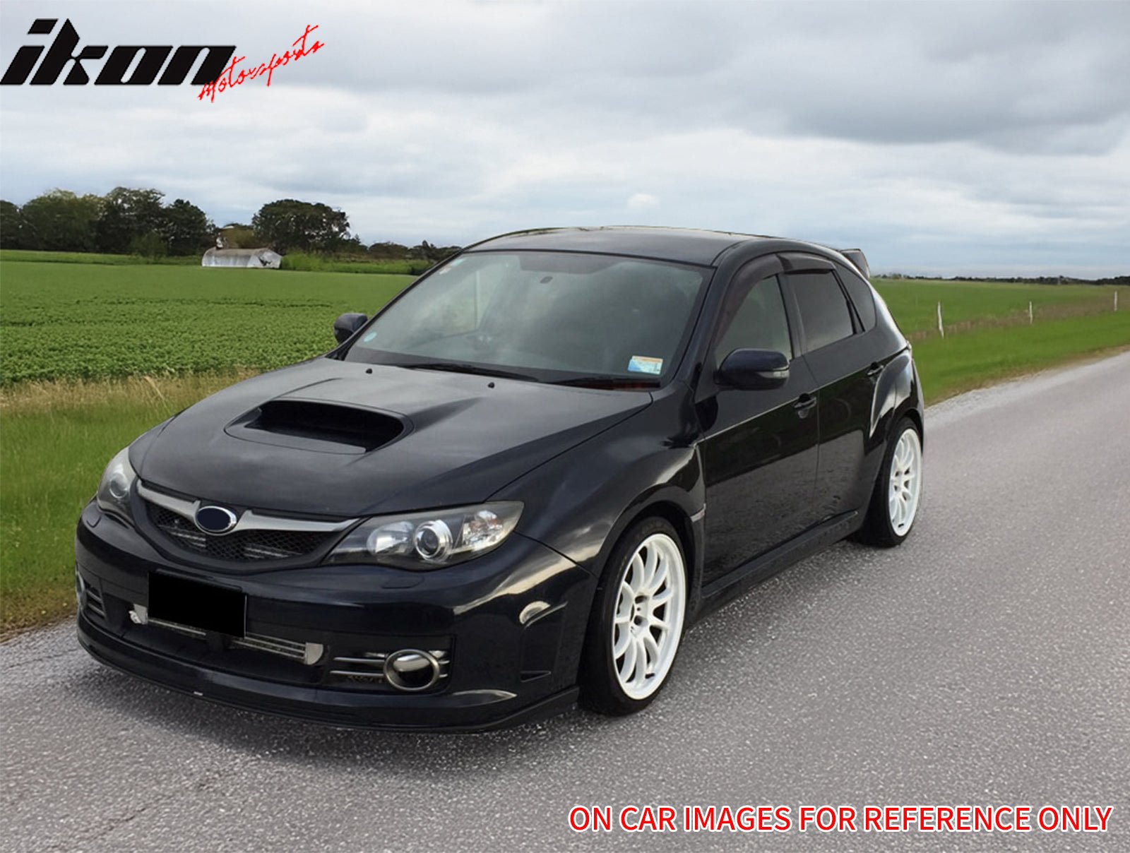 2008 - 2010 Subaru Impreza WRX Hatchback OE Style Grille Gloss Black ABSGloss BlackIkon Motorsports