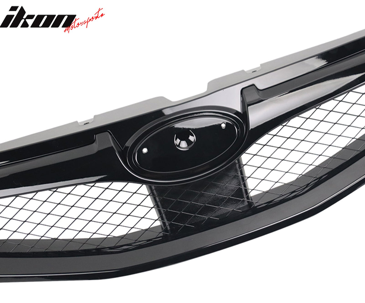 2008 - 2010 Subaru Impreza WRX Hatchback OE Style Grille Gloss Black ABSGloss BlackIkon Motorsports