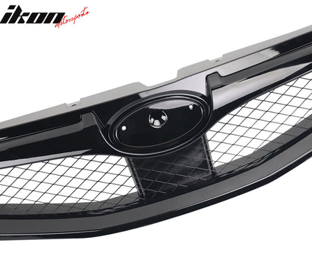 2008 - 2010 Subaru Impreza WRX Hatchback OE Style Grille Gloss Black ABSGloss BlackIkon Motorsports
