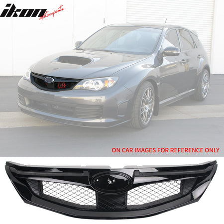 2008 - 2010 Subaru Impreza WRX Hatchback OE Style Grille Gloss Black ABSGloss BlackIkon Motorsports