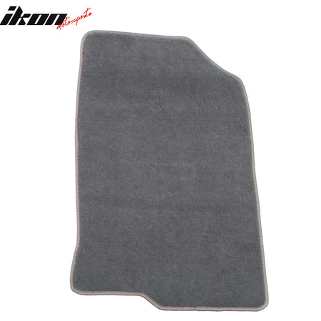 Fits 08-12 Honda Accord Floor Mats Nylon Gray Non-Slip Auto Carpets 4PC Set