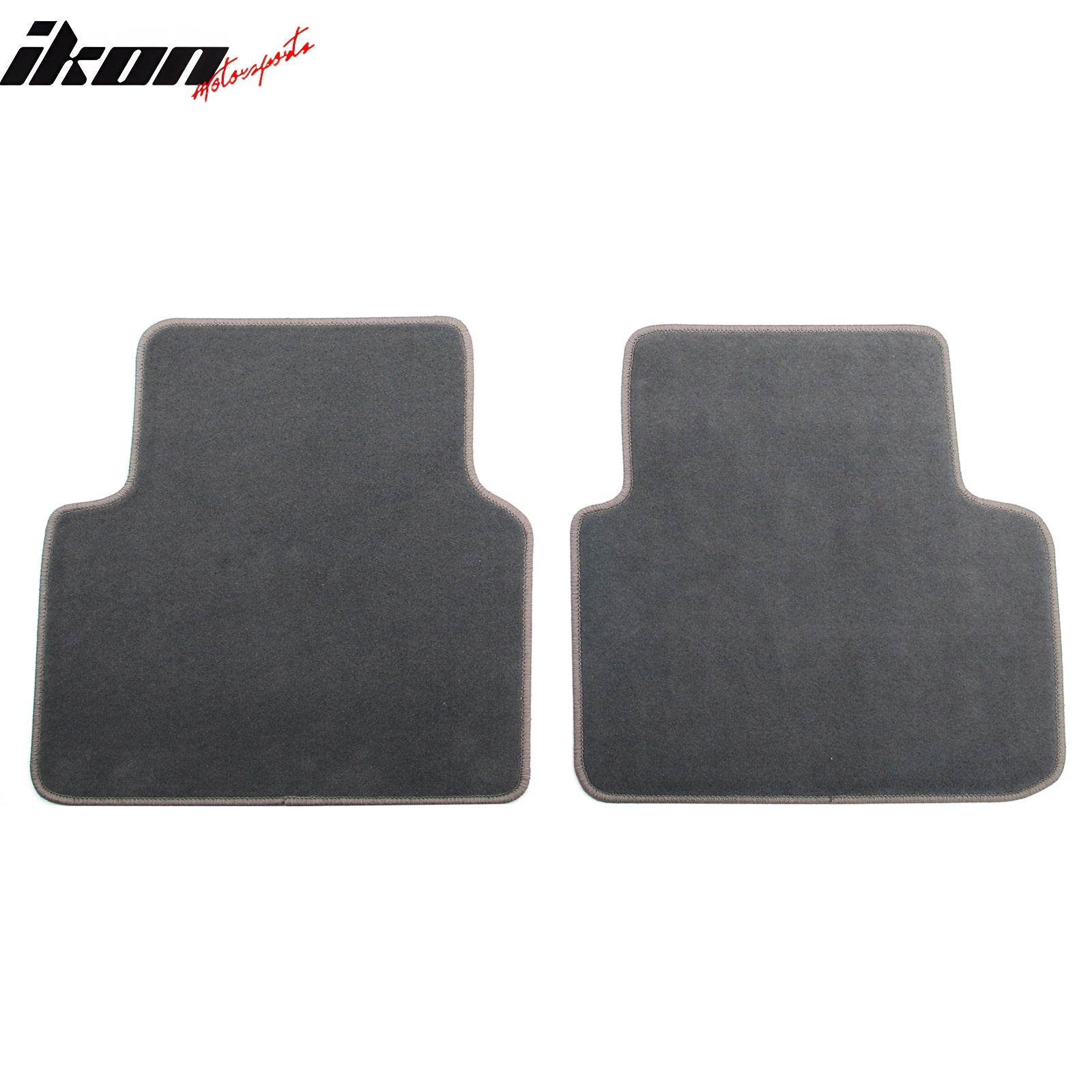 Fits 08-12 Honda Accord Floor Mats Nylon Gray Non-Slip Auto Carpets 4PC Set