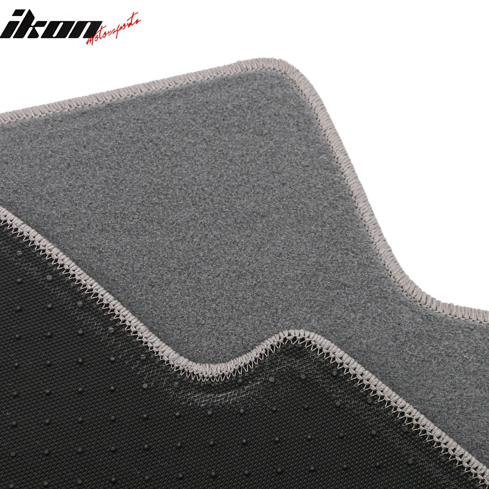 Fits 08-12 Honda Accord Floor Mats Nylon Gray Non-Slip Auto Carpets 4PC Set