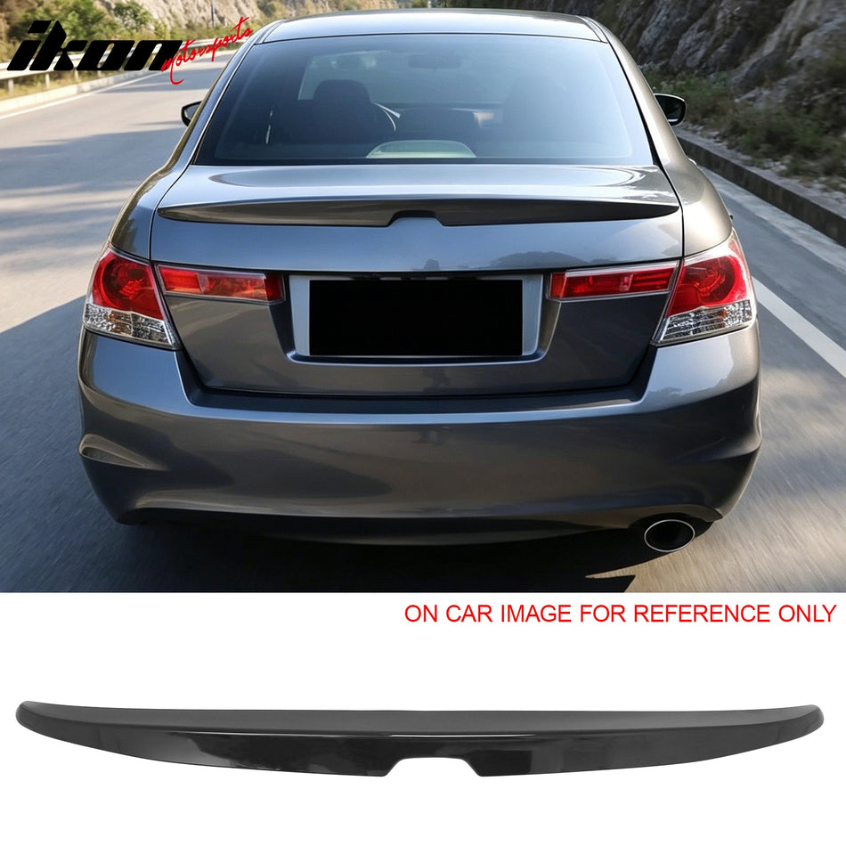 2008-2012 Honda Accord Sedan 4-Door OE Style Gloss Black Trunk Spoiler ABS