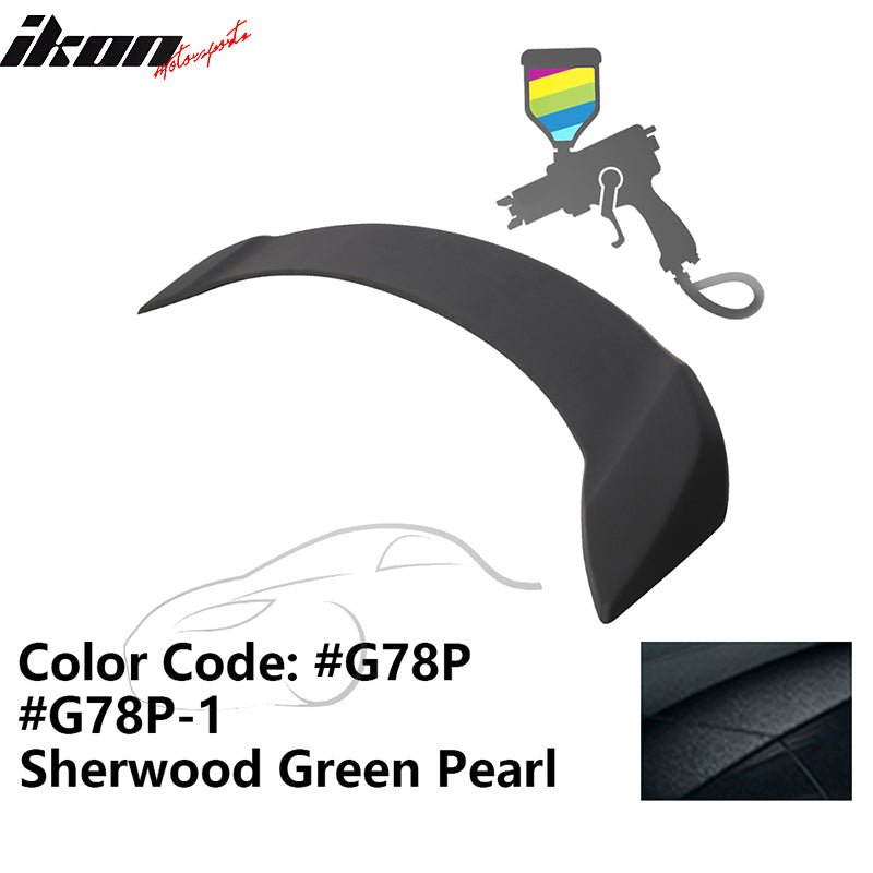 2008 - 2012 Honda Accord 4 - Door OE Trunk Spoiler Lip ABSPainted G78P, G78P - 1 Sherwood Green PearlIkon Motorsports
