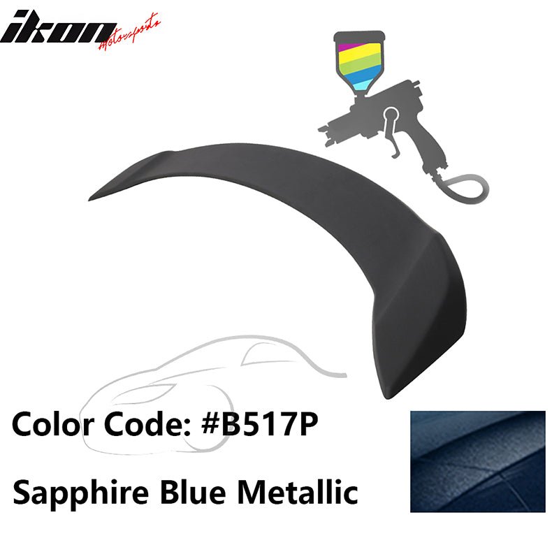 2008 - 2012 Honda Accord 4 - Door OE Trunk Spoiler Lip ABSPainted B517P Sapphire Blue MetallicIkon Motorsports