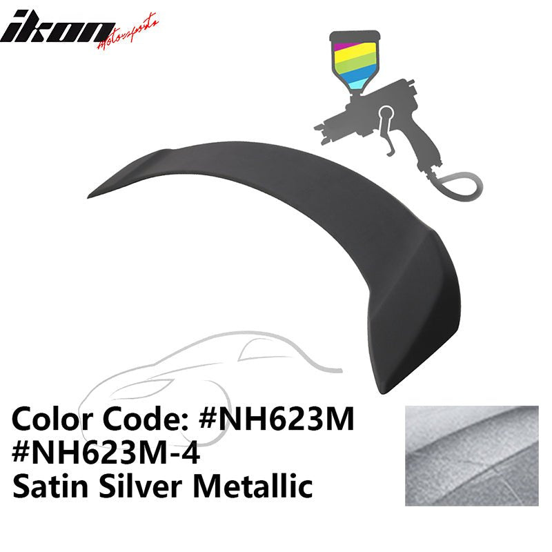 2008 - 2012 Honda Accord 4 - Door OE Trunk Spoiler Lip ABSPainted NH623M, NH623M - 4 Satin Silver MetallicIkon Motorsports