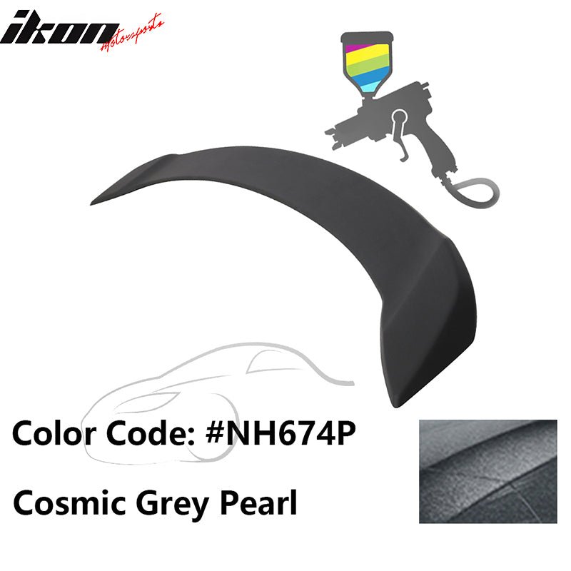 2008 - 2012 Honda Accord 4 - Door OE Trunk Spoiler Lip ABSPainted NH674P Cosmic Grey PearlIkon Motorsports