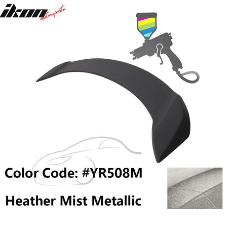 2008 - 2012 Honda Accord 4 - Door OE Trunk Spoiler Lip ABSPainted YR508M Heather Mist MetallicIkon Motorsports