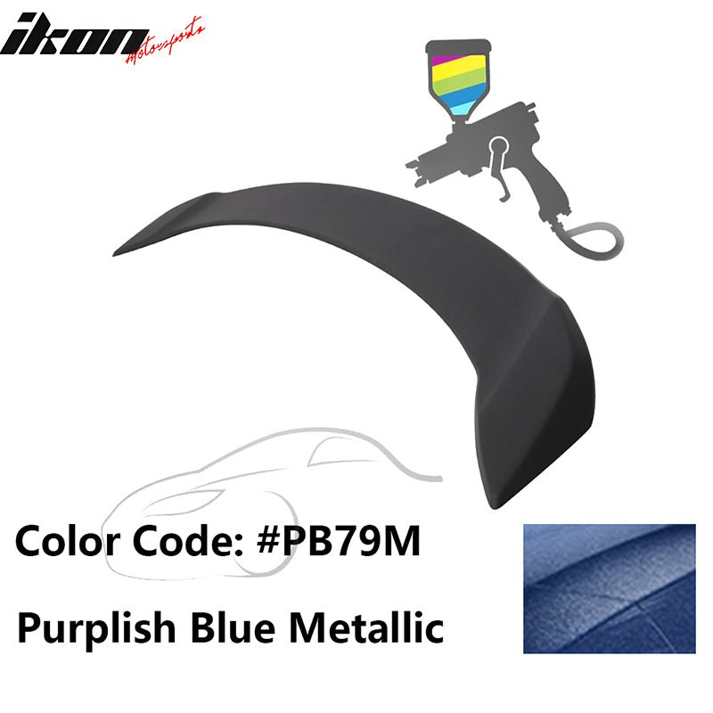2008 - 2012 Honda Accord 4 - Door OE Trunk Spoiler Lip ABSPainted PB79M Purplish Blue MetallicIkon Motorsports