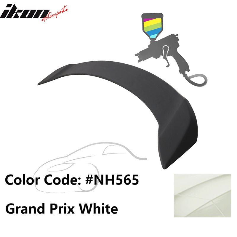 2008 - 2012 Honda Accord 4 - Door OE Trunk Spoiler Lip ABSPainted NH565 Grand Prix WhiteIkon Motorsports