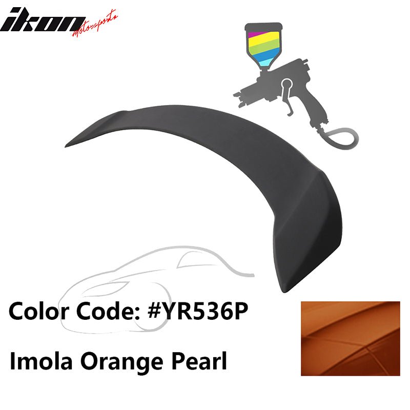 2008 - 2012 Honda Accord 4 - Door OE Trunk Spoiler Lip ABSPainted YR536P Imola Orange PearlIkon Motorsports