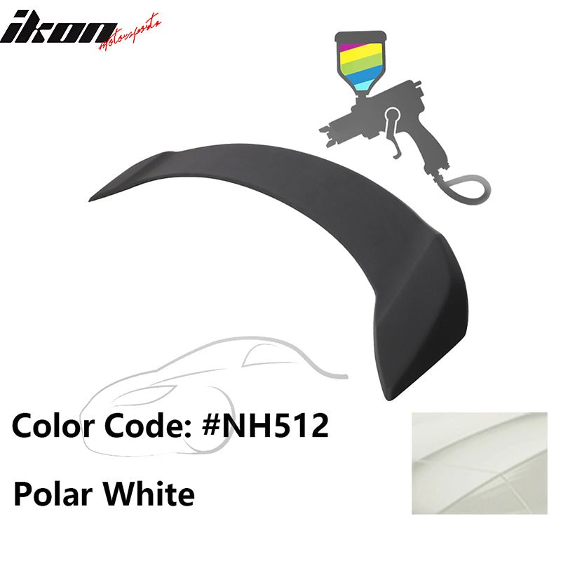 2008 - 2012 Honda Accord 4 - Door OE Trunk Spoiler Lip ABSPainted NH512 Polar WhiteIkon Motorsports