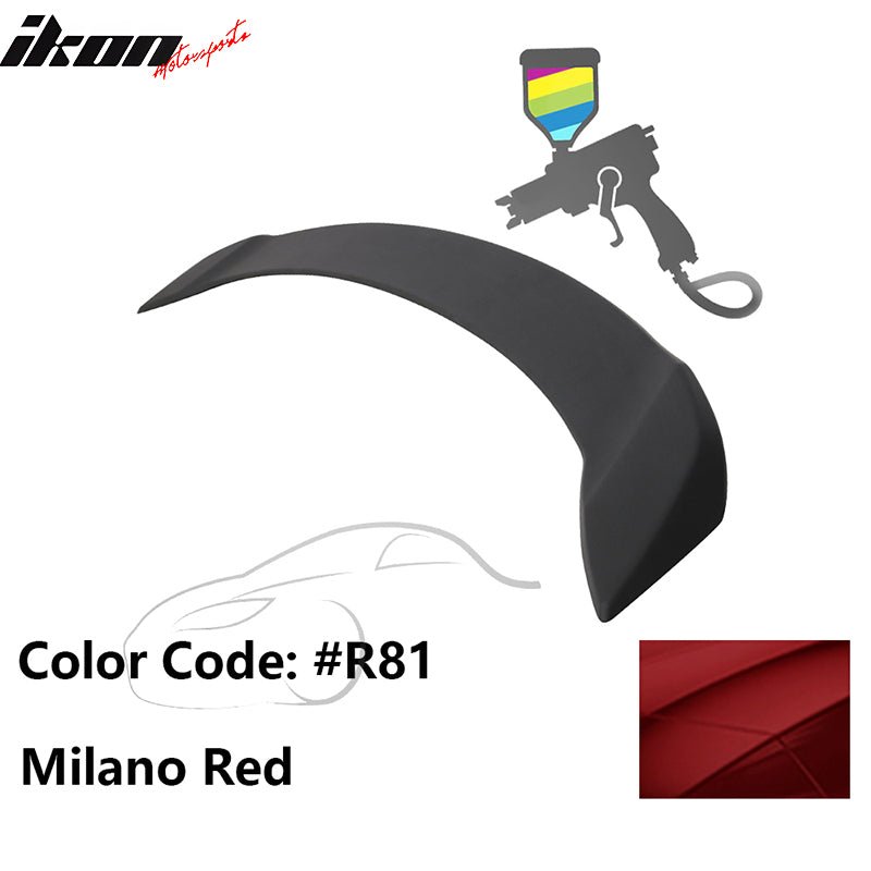 2008 - 2012 Honda Accord 4 - Door OE Trunk Spoiler Lip ABSPainted R81 Milano RedIkon Motorsports