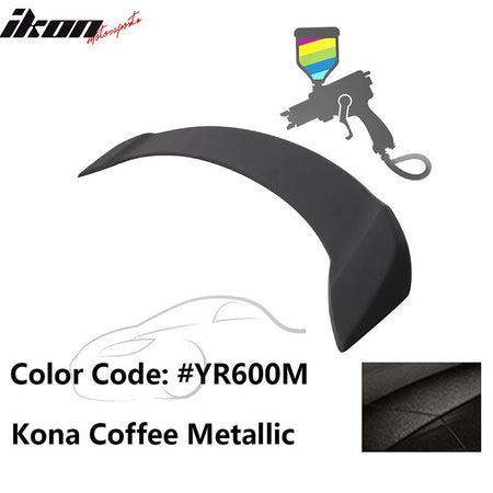 2008 - 2012 Honda Accord 4 - Door OE Trunk Spoiler Lip ABSPainted YR600M Kona Coffee MetallicIkon Motorsports