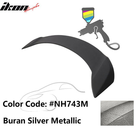 2008 - 2012 Honda Accord 4 - Door OE Trunk Spoiler Lip ABSPainted NH743M Buran Silver MetallicIkon Motorsports