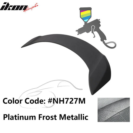 2008 - 2012 Honda Accord 4 - Door OE Trunk Spoiler Lip ABSPainted NH727M Platinum Frost MetallicIkon Motorsports