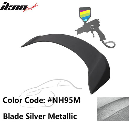 2008 - 2012 Honda Accord 4 - Door OE Trunk Spoiler Lip ABSPainted NH95M Blade Silver MetallicIkon Motorsports