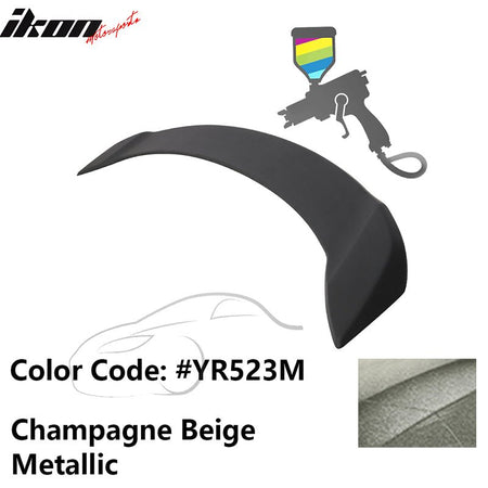 2008 - 2012 Honda Accord 4 - Door OE Trunk Spoiler Lip ABSPainted YR523M Champagne Beige MetallicIkon Motorsports