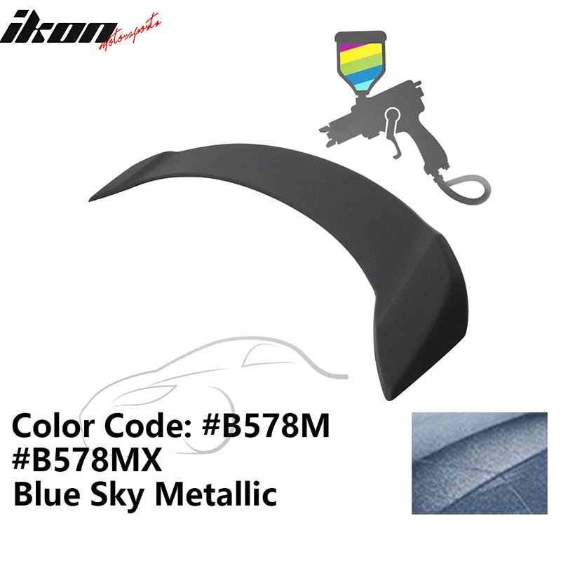 2008 - 2012 Honda Accord 4 - Door OE Trunk Spoiler Lip ABSPainted B578M, B578MX Blue Sky MetallicIkon Motorsports