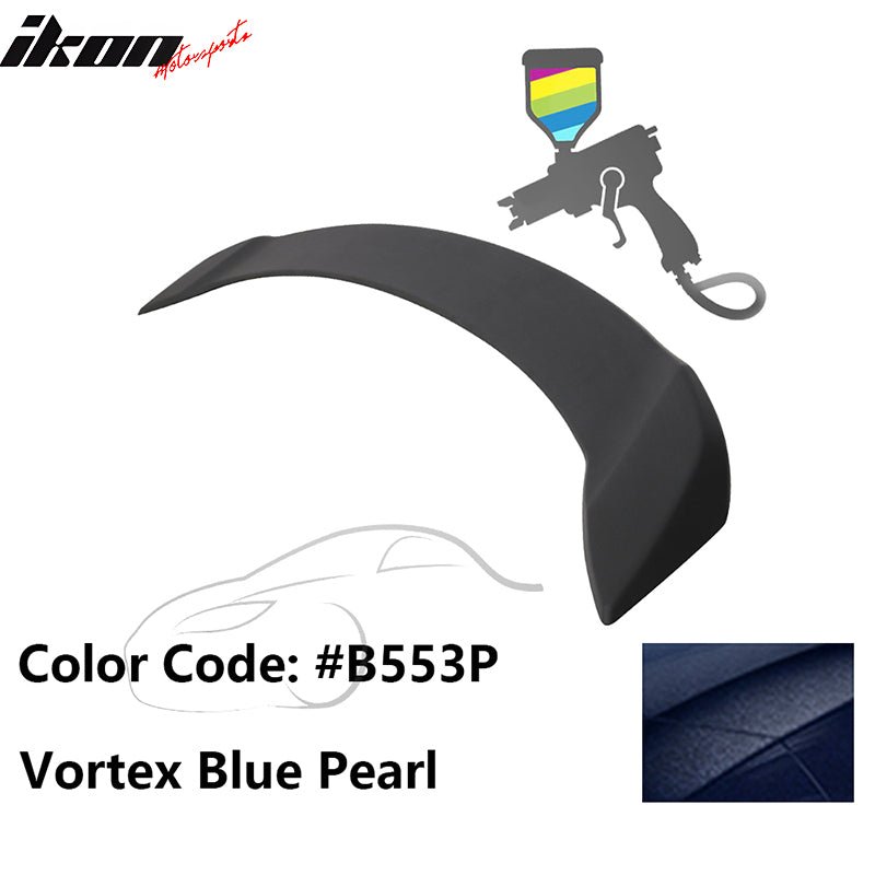 2008 - 2012 Honda Accord 4 - Door OE Trunk Spoiler Lip ABSPainted B553P Vortex Blue PearlIkon Motorsports