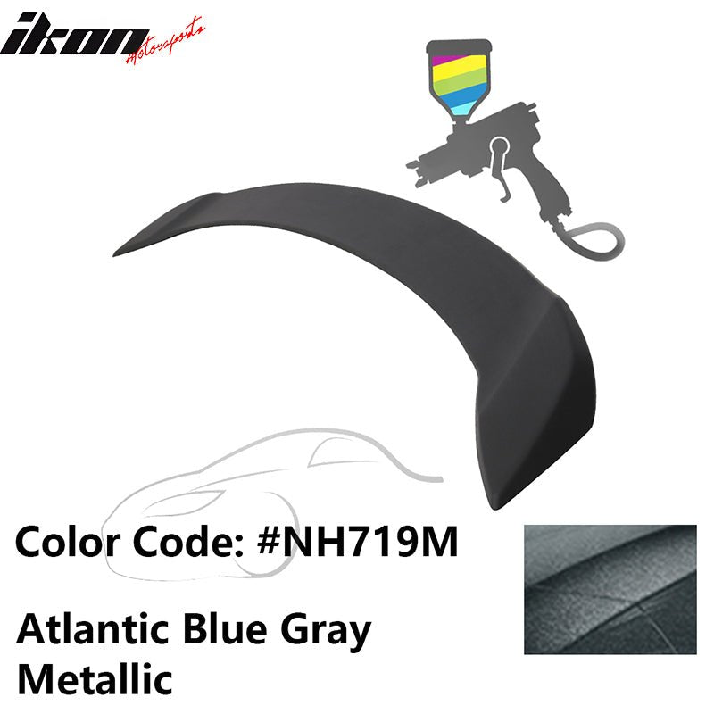 2008 - 2012 Honda Accord 4 - Door OE Trunk Spoiler Lip ABSPainted NH719M Atlantic Blue Gray MetallicIkon Motorsports