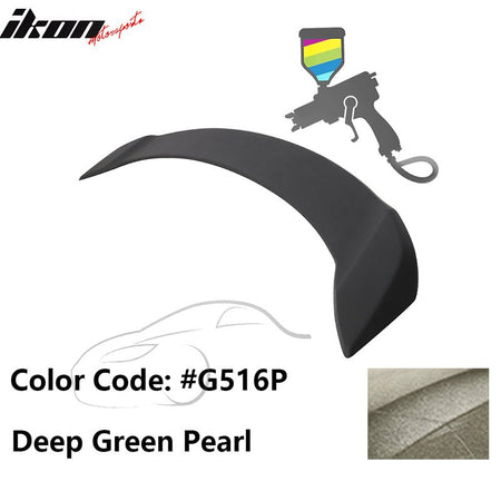 2008 - 2012 Honda Accord 4 - Door OE Trunk Spoiler Lip ABSPainted G516P Deep Green PearlIkon Motorsports