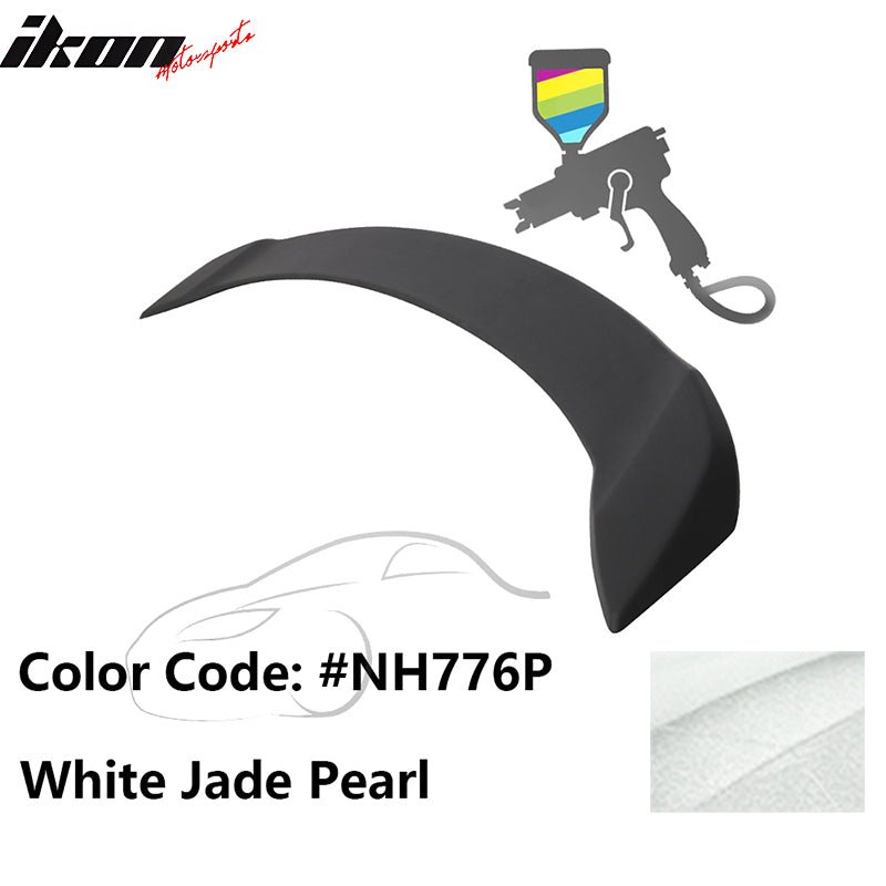 2008 - 2012 Honda Accord 4 - Door OE Trunk Spoiler Lip ABSPainted NH776P White Jade PearlIkon Motorsports