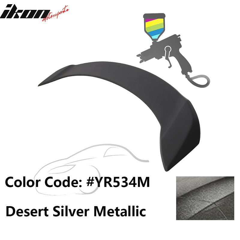 2008 - 2012 Honda Accord 4 - Door OE Trunk Spoiler Lip ABSPainted YR534M Desert Silver MetallicIkon Motorsports