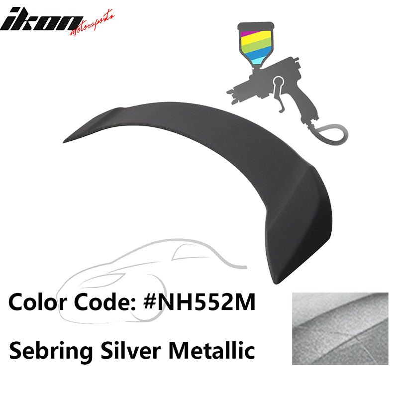 2008 - 2012 Honda Accord 4 - Door OE Trunk Spoiler Lip ABSPainted NH552M Sebring Silver MetallicIkon Motorsports