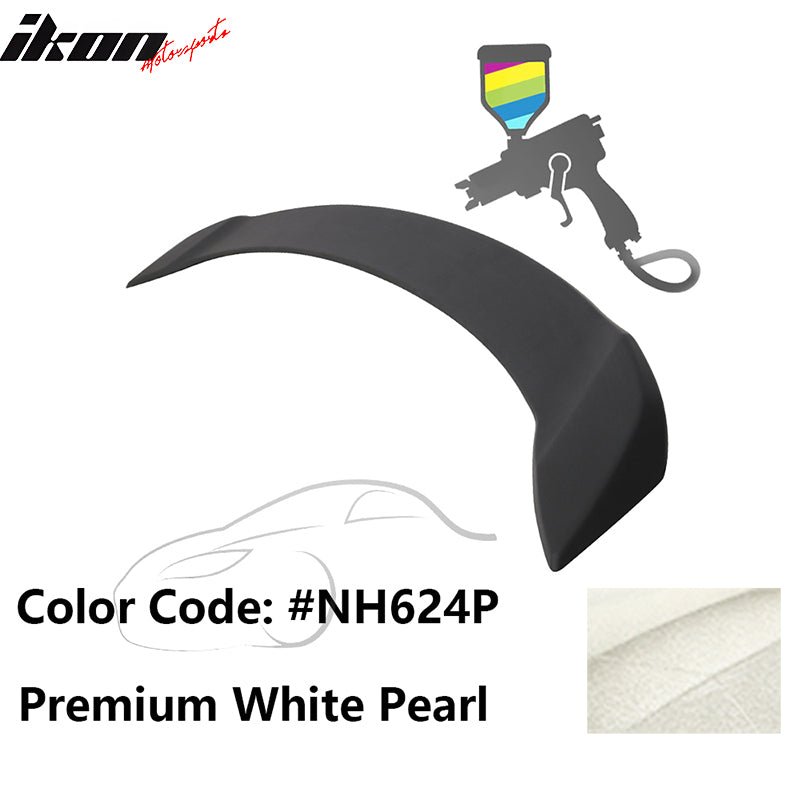 2008 - 2012 Honda Accord 4 - Door OE Trunk Spoiler Lip ABSPainted NH624P Premium White PearlIkon Motorsports