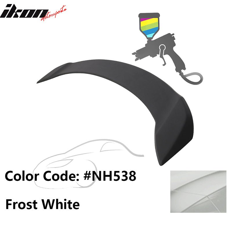2008 - 2012 Honda Accord 4 - Door OE Trunk Spoiler Lip ABSPainted NH538 Frost WhiteIkon Motorsports